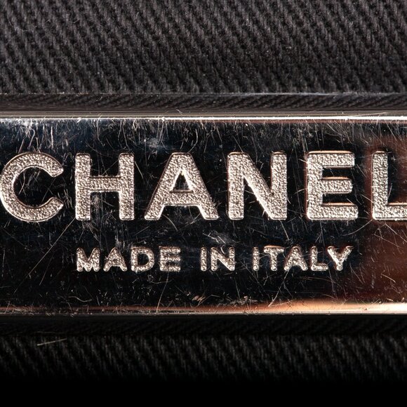 Authentic Chanel Matelasse Haraco Black Chain Shoulder Tote Bag - Picture 5 of 10